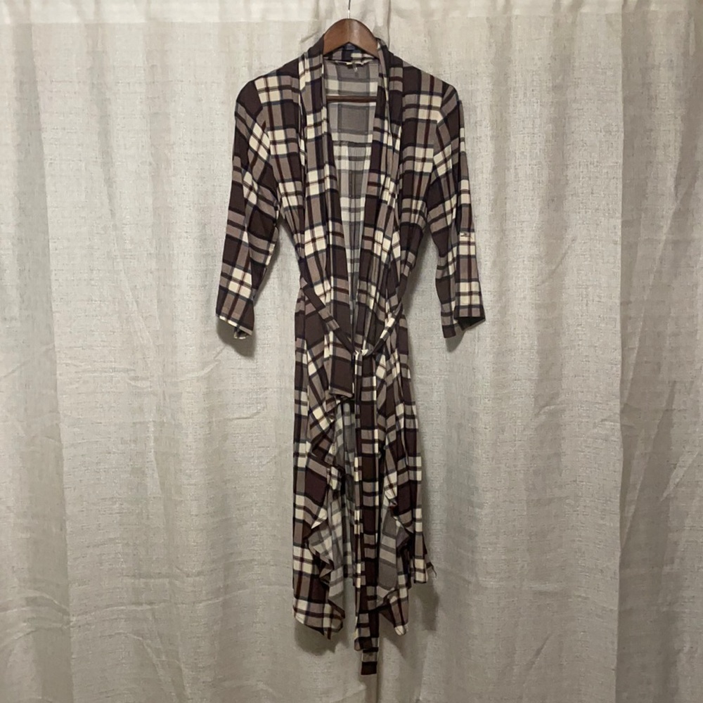 Plaid brown Cardigan